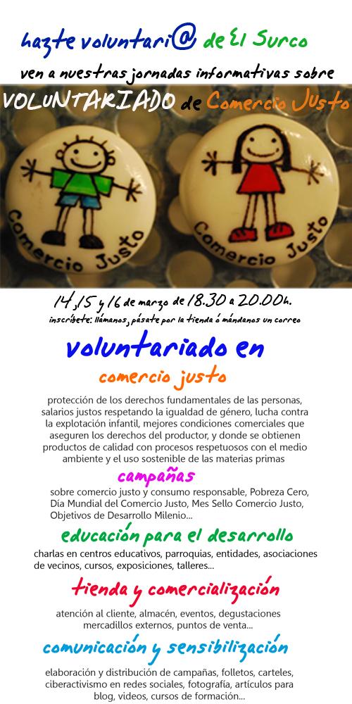 hazte VOLUNTARI@ de Comercio Justo y Consumo Responsable