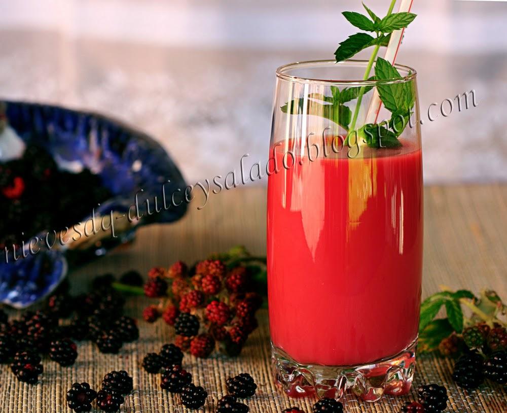 LECHE DE AVENA Y MORAS