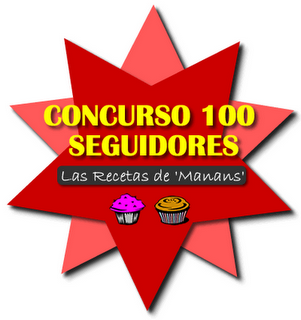 Concurso 100 seguidores en Las recetas de Manans