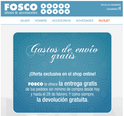 Fosco: Gastos de Envío Gratis!!