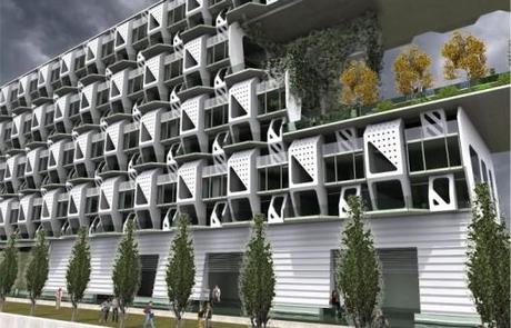 Edificio de departamentos Weave / Meridian 105
