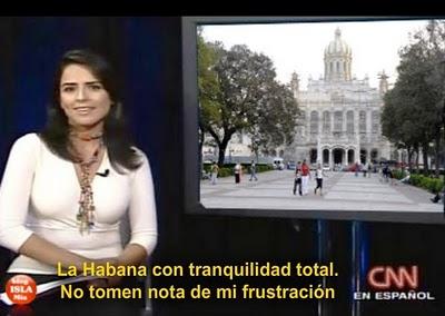 Noticiando en corto: CNN se quedó en directo esperando levantamiento cairota en el Malecón (+ fotos)