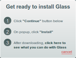 Glass, red para comentar o recomendar sitios web