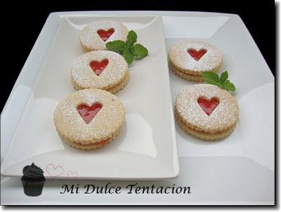 Galletas de Avellana rellenas de Gelatina de Mermelada