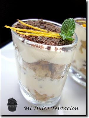 Tiramisú de Naranja y Chocolate