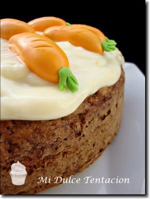 Tarta de Zanahoria con glaseado de Queso y Limón