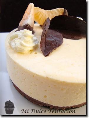 Tarta de Queso con Mandarina y Chocolate