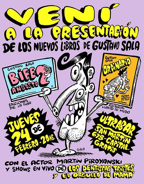 Gustavo Sala presenta Bife Angosto 2 y Ordinario este jueves