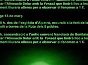 Vall Gallinera. Primera Alineación Solar Foradà Marzo 2011