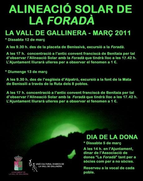 La Vall de Gallinera. Primera Alineación Solar de La Foradà - Marzo 2011