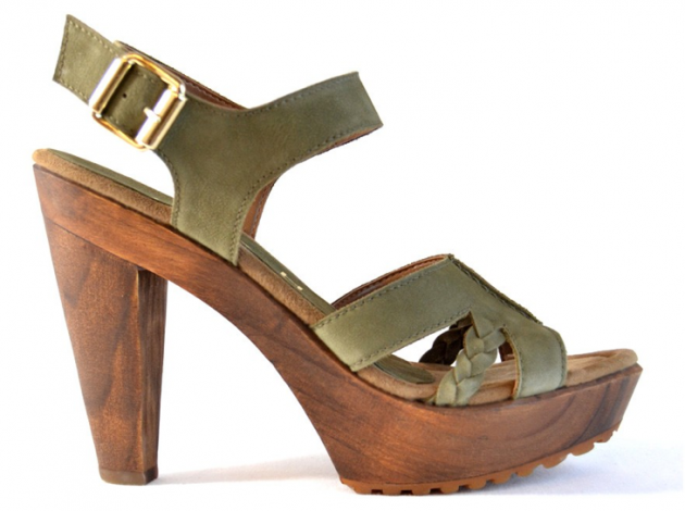 sandalia madera unisa