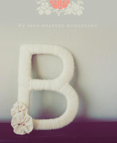 DIY: Letras decorativas con las iniciales de los novios