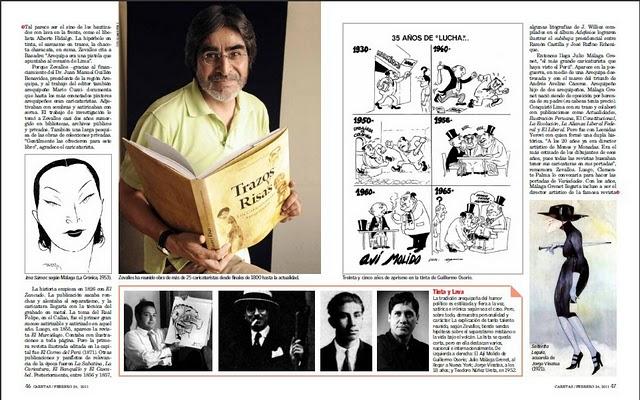 Trazos y Risas de Omar Zevallos en Caretas