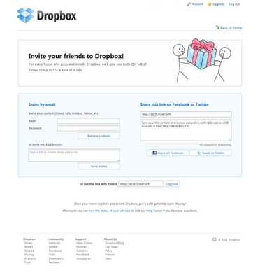 DropBox - Gana mas espacio de almacenamiento