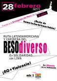 28 de febrero: Ruta Latinoamericana y caribeña del Beso Diverso en Solidaridad con Lima