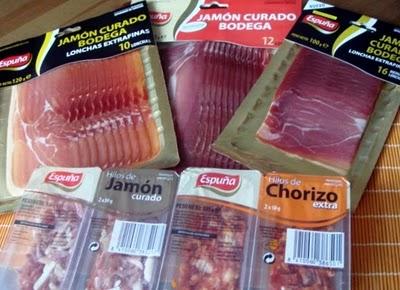 MAGRAS DE JAMÓN CON TOMATE