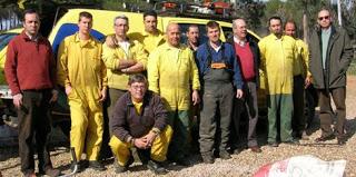 El delegado de la Junta visita a los trabajadores de la campaña de prevención de incendios forestales de los Montes de Almadén