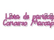 Lista partipantes Concurso Marcapáginas