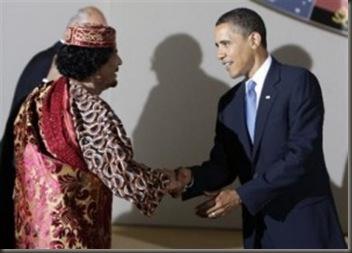 gadafi obama