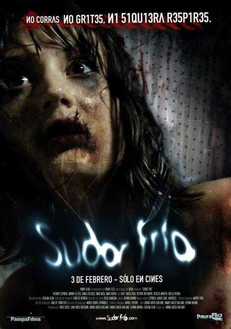 Cartel y teaser tráiler de ‘Sudor frío’–Un film independiente  de terror que nos llega de tierras argentinas y que pinta muy bien