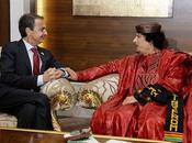 brutal amistad: Gadafi Rodriguez Zapatero (ZP).