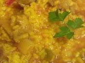 Arroz meloso magro cerdo