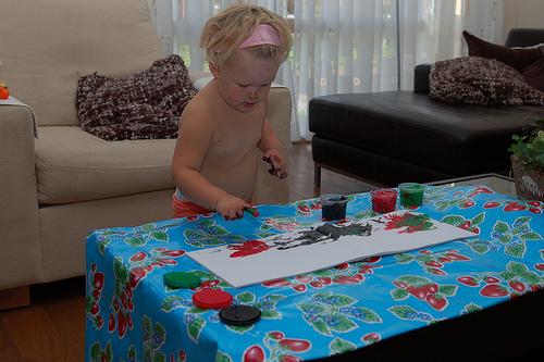 Beneficios de pintar con los dedos