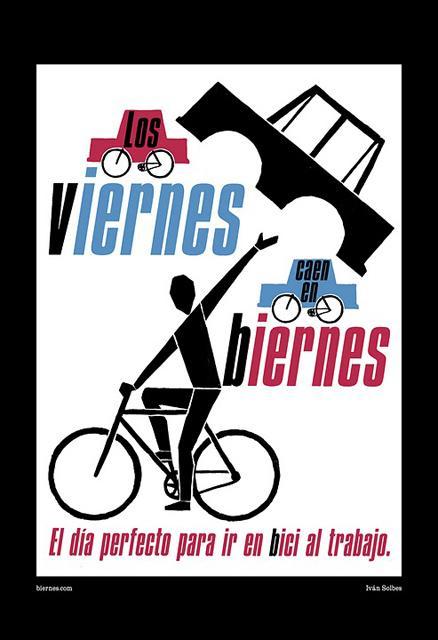 Carteles de ilustradores para promover el uso de la bici en ciudades