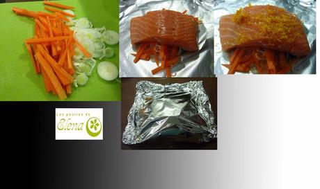 Salmón en papillote