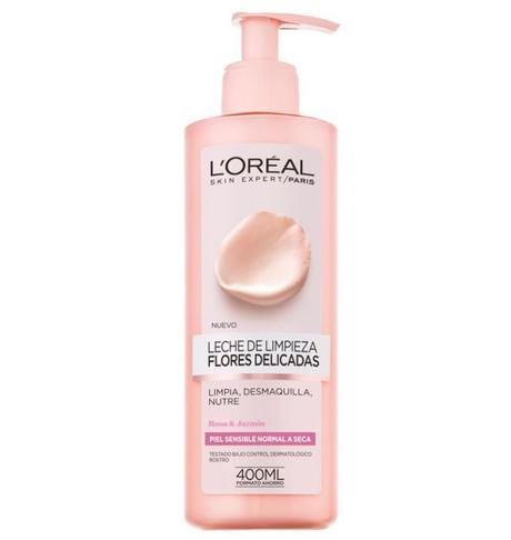 Novedades en L’Oreal: gama Flores Delicadas loreal-paris-leche-de-limpieza-rosa-jazmin-piel-sensible-normal-a-seca-1-28050