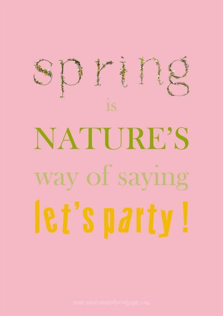 typography posters, quotes about spring