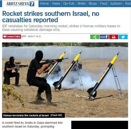 Nueva agresión palestina a Israel.