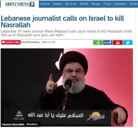 Periodista libanés pide a Israel que les libren de Nasralah.