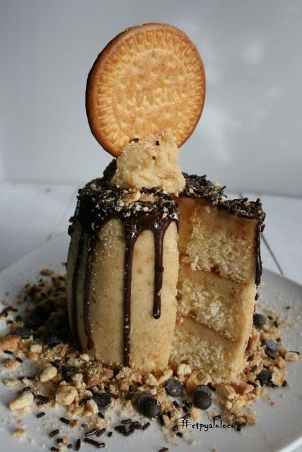 Drip cake de galleta María