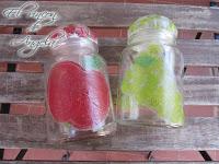 Decoupage Decorar botes de cristal para la cocina Diy decoupage
