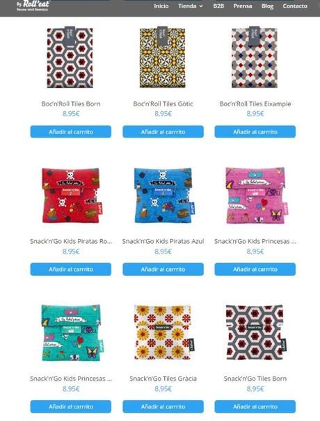 Roll’Eat: enróllate y cuida el medioambiente Tienda online de Roll'Eat | Maria en la red
