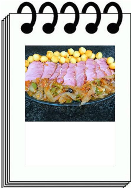 PALETA DE CERDO ASADA DE ICARBEN CON SANFAINA