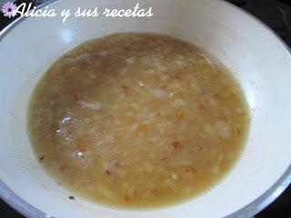 MENESTRA CON SETAS Y VERDURAS