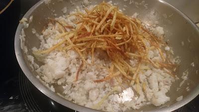 BACALHAU À BRAS (Bacalao dorado, a mi manera)