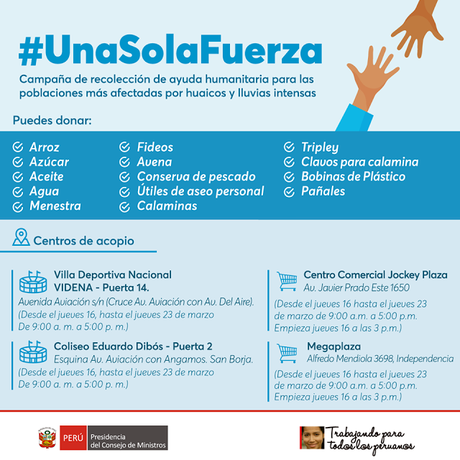 ¿Cómo y dónde ayudar a los afectados por los huaicos en el norte de Perú?