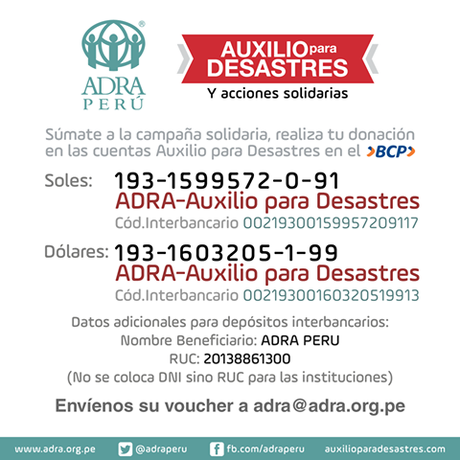 ¿Cómo y dónde ayudar a los afectados por los huaicos en el norte de Perú?