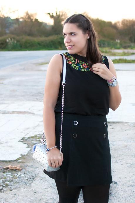 Black & flowers for the night Black & flowers for the night