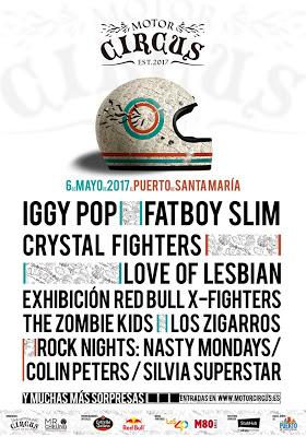 Motor Circus 2017: Crystal Fighters, Love of Lesbian, Colin Peters, Silvia Superstar. Nasty Mondays...