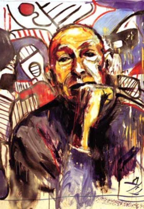 retrato de Jean Dubuffet por Patricia Iranzo