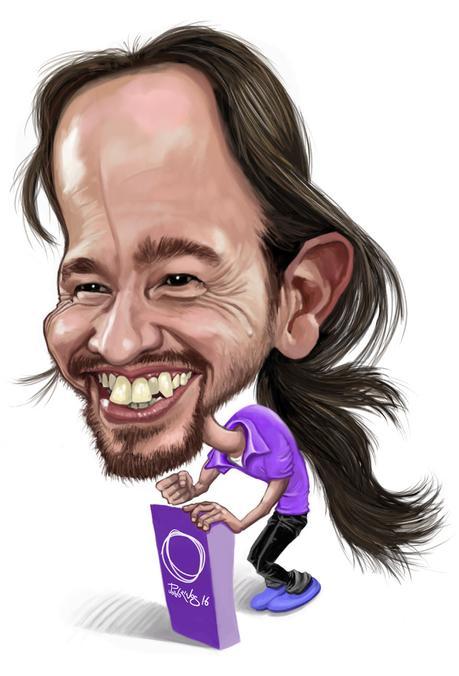 Resultado de imagen de caricatura de pablo iglesias