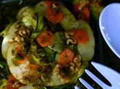 Ensalada calabacín, manzana nueces