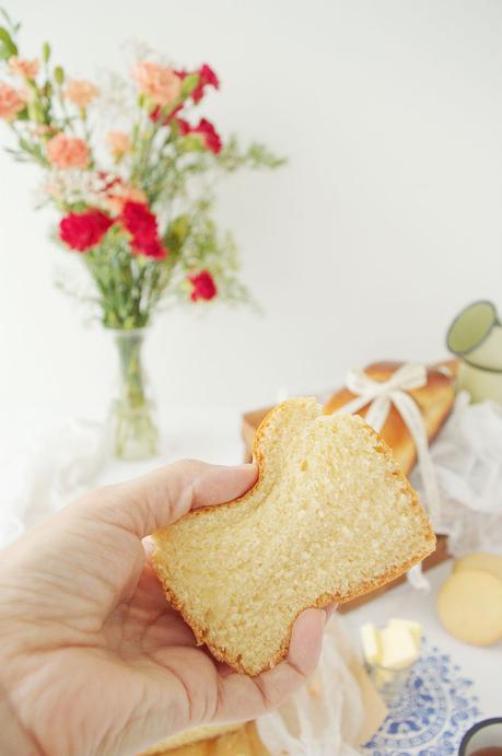 Pan de leche japonés hokkaido y el método tangzhong