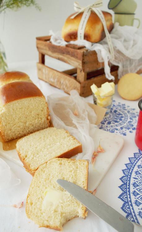 Pan de leche japonés hokkaido y el método tangzhong