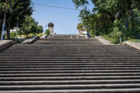 La escalinata de la universidad