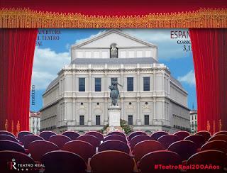 Sello especial conmemorativo del Teatro Real